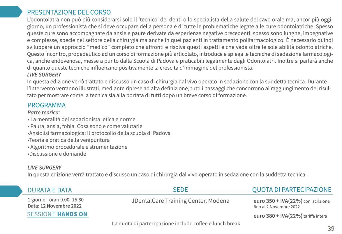 dr. francesco vedove, presentazione corso dr. francesco vedove, presentazione corso