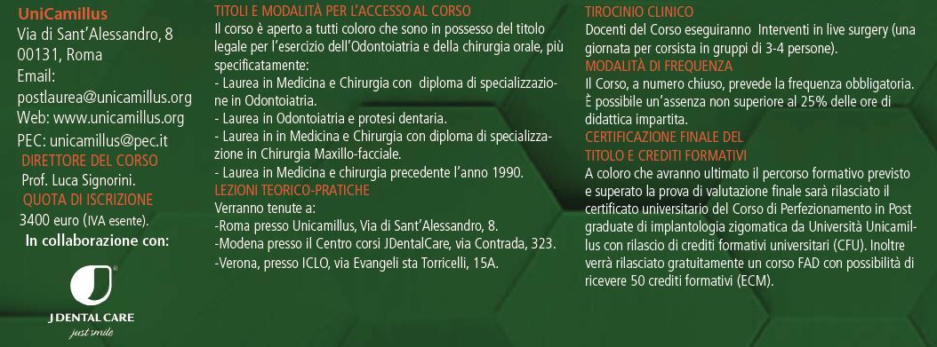 Info iscrizioni Unicamillus Roma