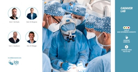 Corso di dissezione e tecniche implantari su cadavere. Odontoiatria Italia