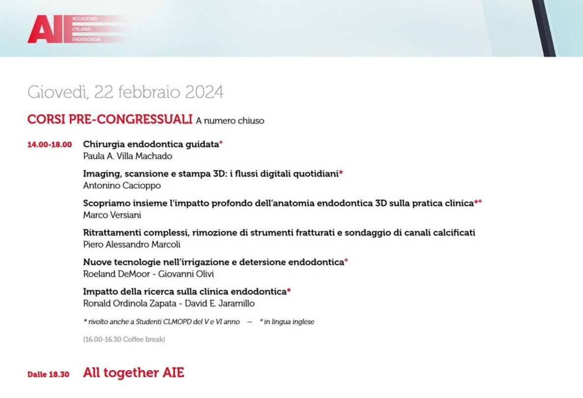 AIE - PROGRAMMA 22/02/2024 AIE - PROGRAMMA 22/02/2024